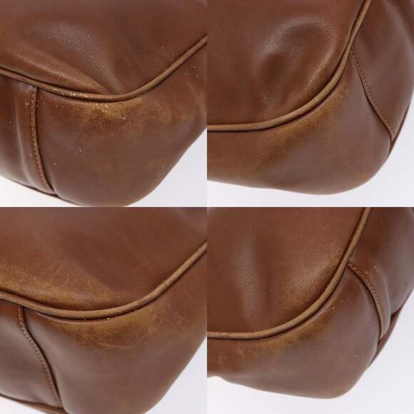 GUCCI Bamboo Hand Bag Leather Brown Gold 001 1705 001 1705 - Picture 10 of 12